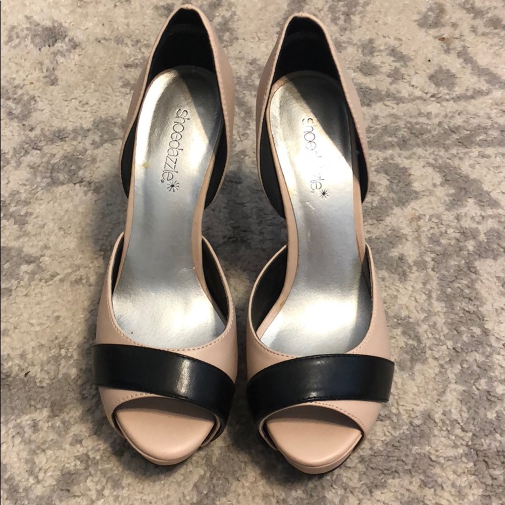 Shoedazzle Nude Heels